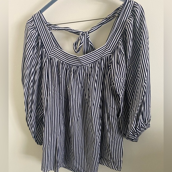 Andree‎ By Unit Square Neck Stripe Top Size Medium - Picture 7 of 7
